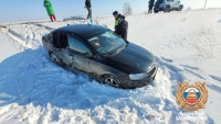 В Башкирии столкнулись пассажирский автобус и иномарка: есть пострадавший